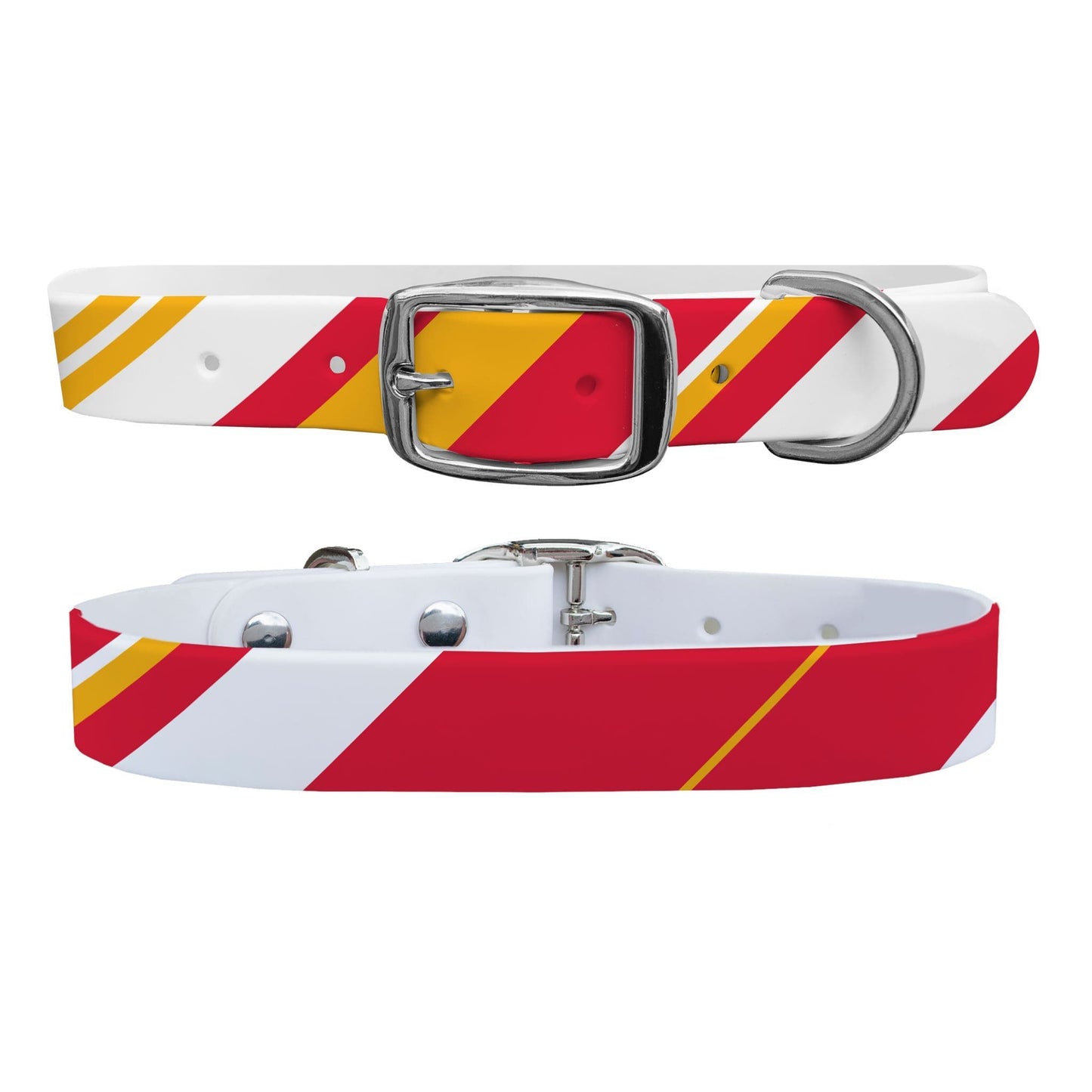 Kansas City Football Color Block Team Spirit Dog Collar