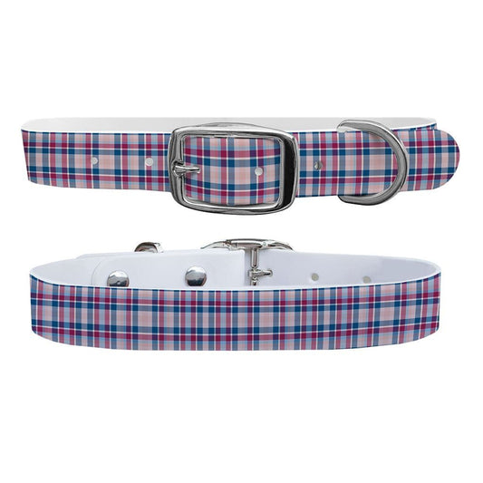 Spring Plaid Dog Collar
