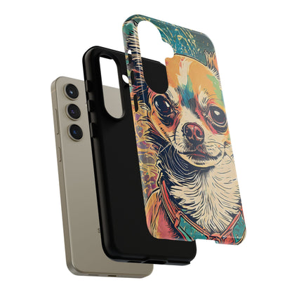 Abstract Chihuahua Tough Phone Cases