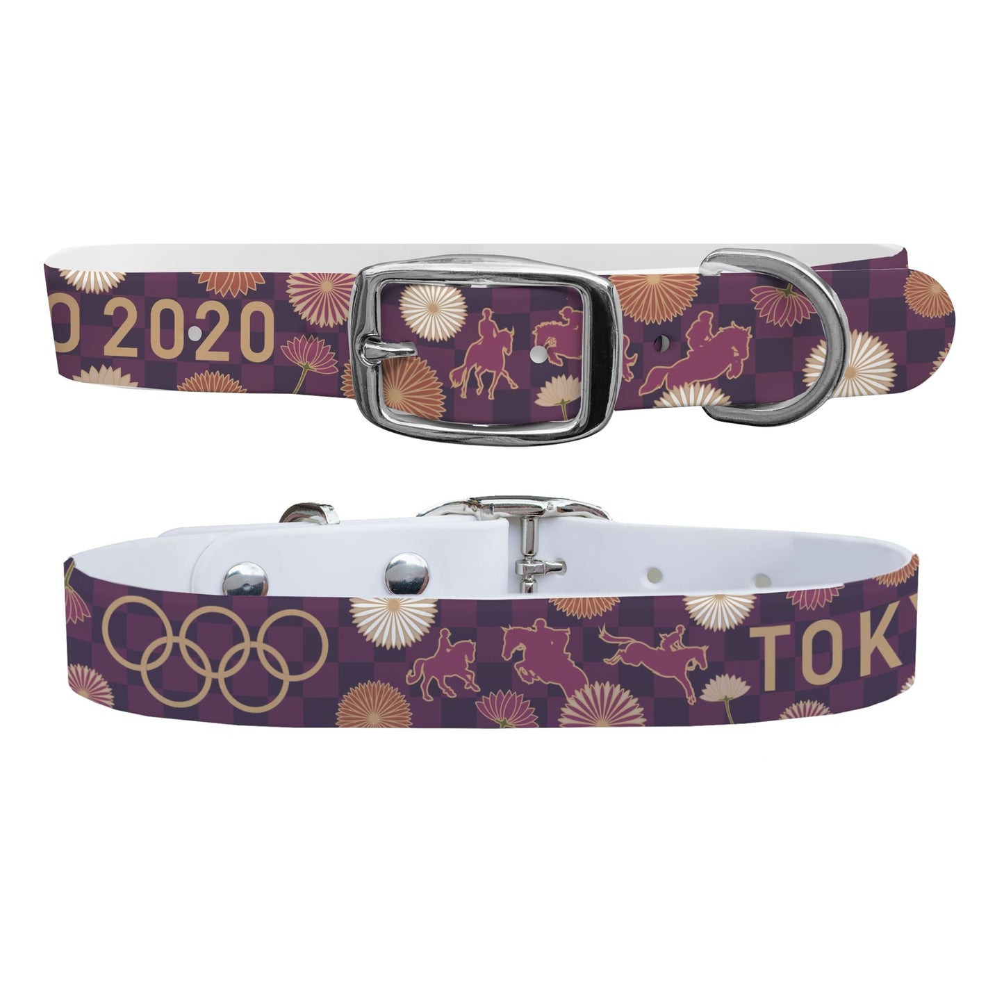 Olympic Flowers Dog Collar