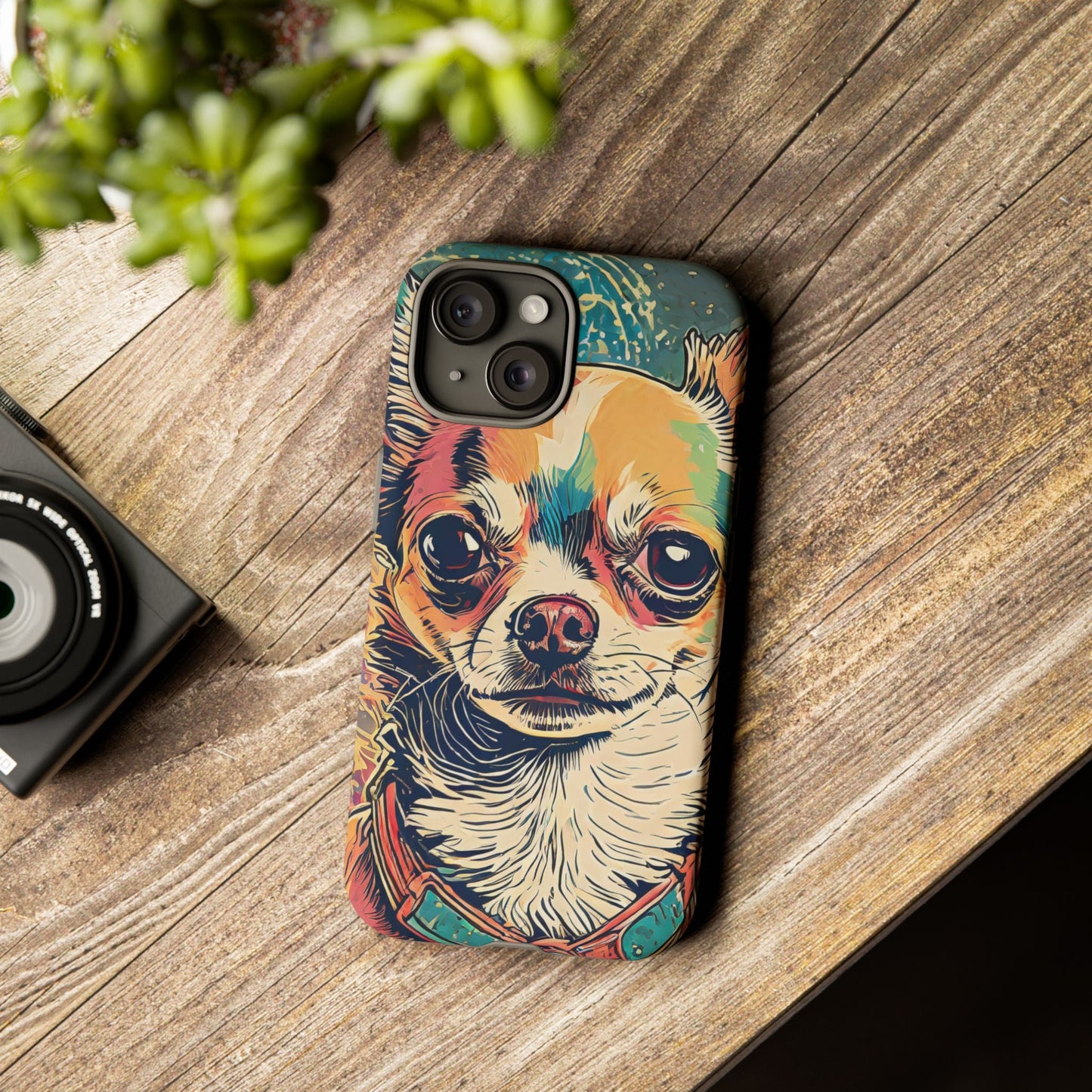 Abstract Chihuahua Tough Phone Cases