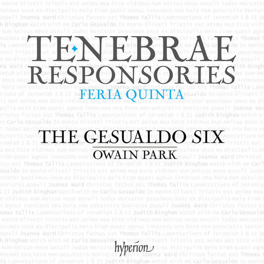 Gesualdo Six / Owain Park - Gesualdo: Tenebrae Responsories For Maundy [CD]