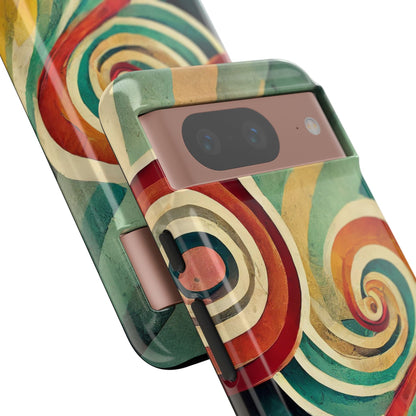 Colorful Swirl Tough Phone Case