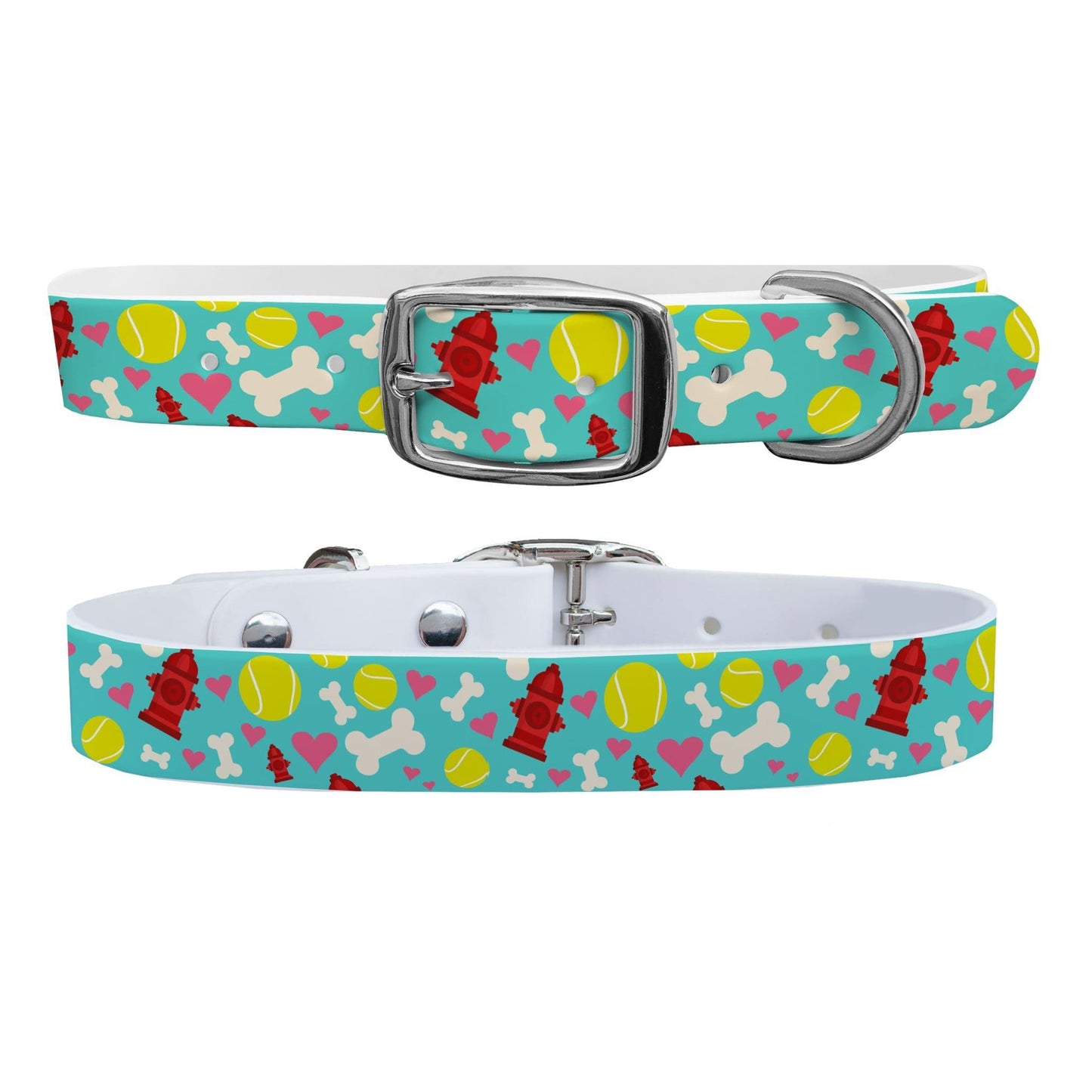 Fire Hydrant Love Dog Collar