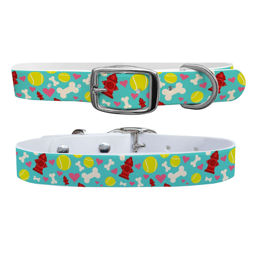 Fire Hydrant Love Dog Collar