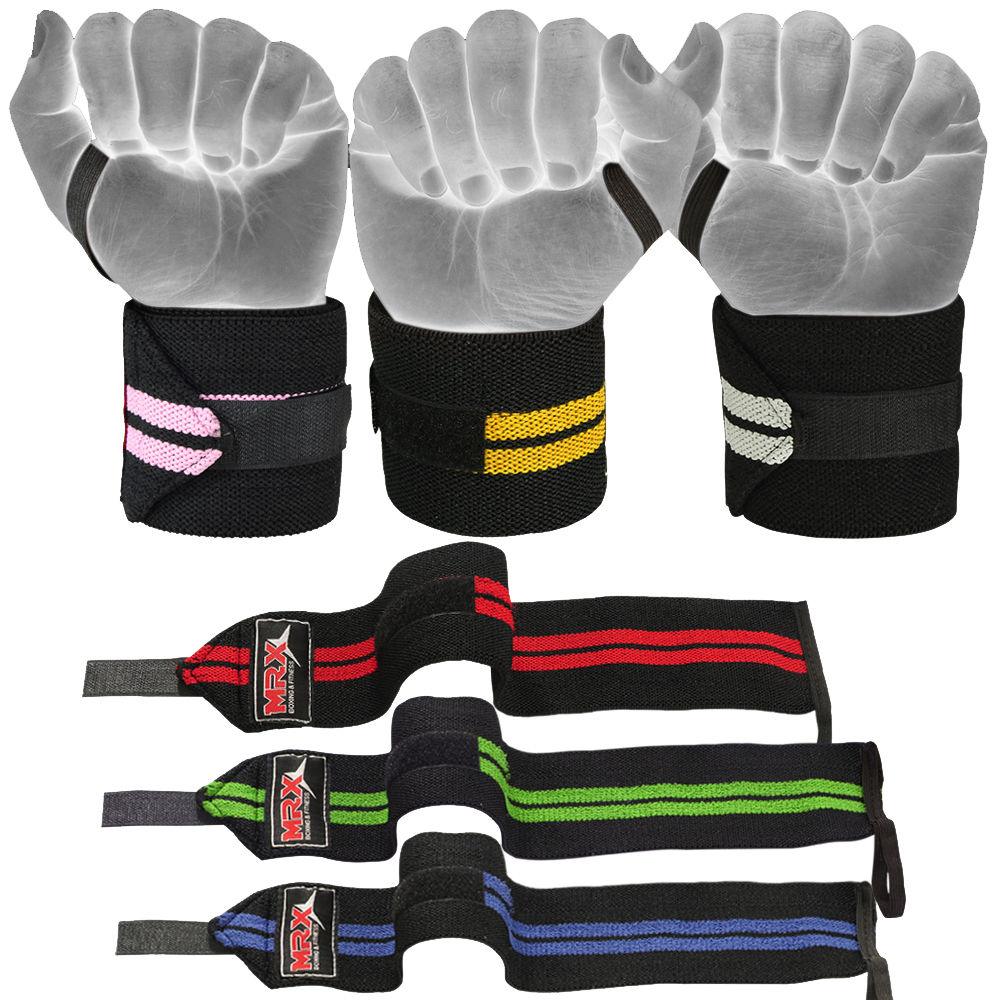 Mrx Weight Lifting Wrist Wraps Bodybuilding Gym Workout Training Unisex - Triathlete Store
