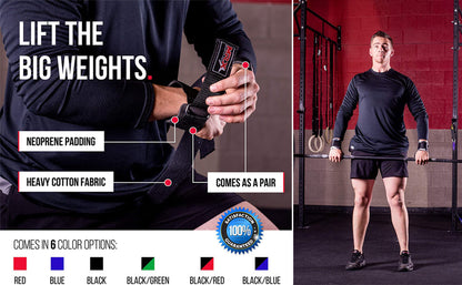 2 Pairs MRX Weight Lifting Straps with Wrist Support for Men & Women Gym Workouts - Triathlete Store