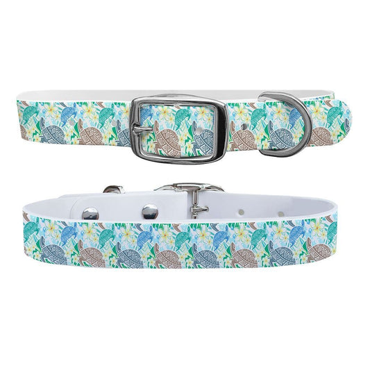 Sea Turtles Green Dog Collar