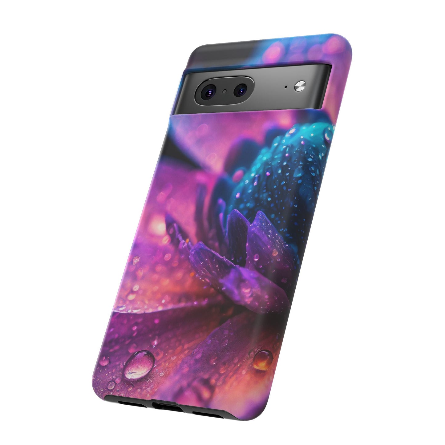 Vibrant Blue And Purple Flower Tough Phone Case