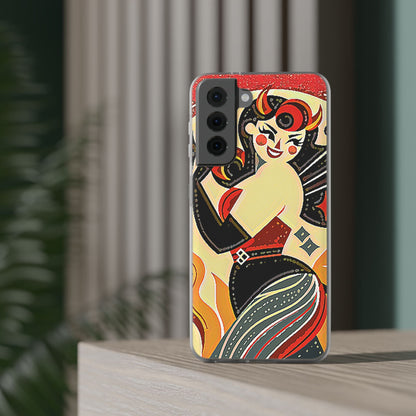 Red & Black Female Devil Flexi Phone Case