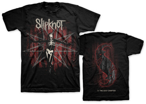Slipknot Gray Chapter Star Black Ss Tee Sml - Slipknot Gray Chapter Star Black Ss Tee Sml - Apparel