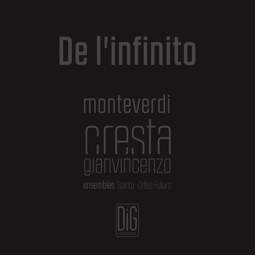 Cresta / Ensemble Spirito / Abbrescia - De L'infinito Music CD
