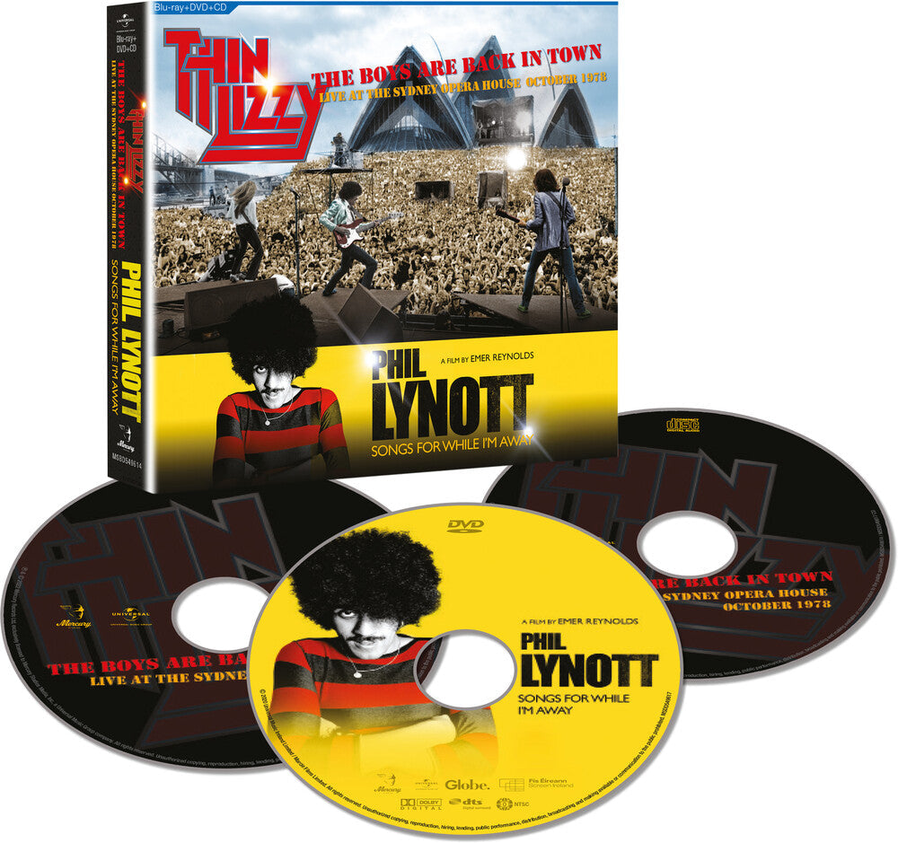 Phil Lynott + Thin Lizzy - Songs For While I'm Away + The Boys Are Back In Town [Blu-ray/DVD/CD]