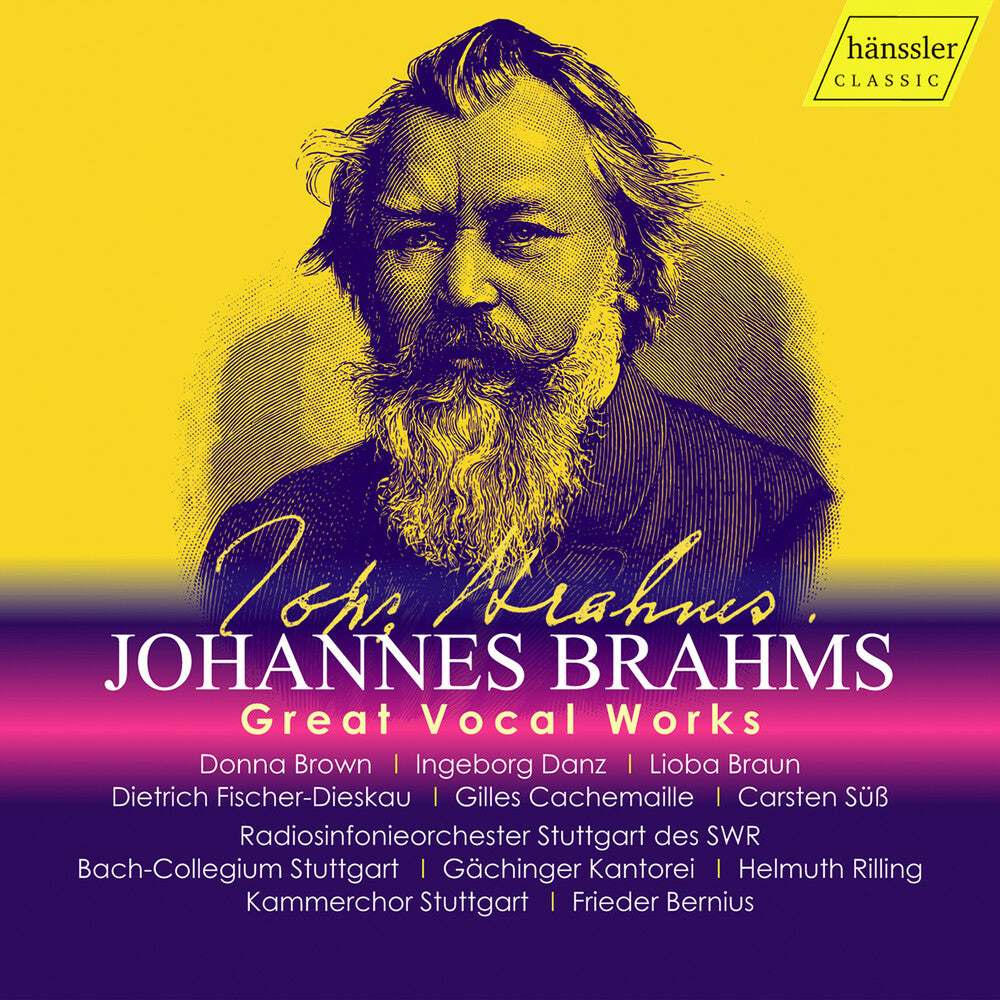 Brahms / Stuttgart / Braun - Great Vocal Works Music CD