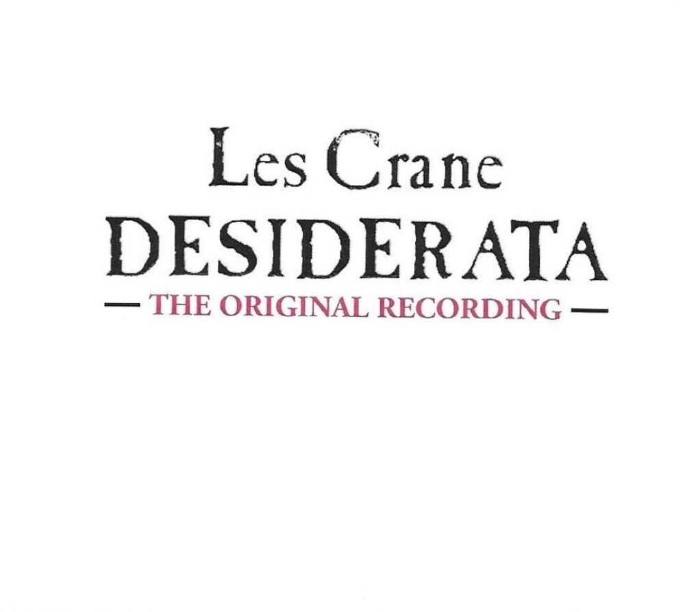 Les Crane - Desiderata [CD]