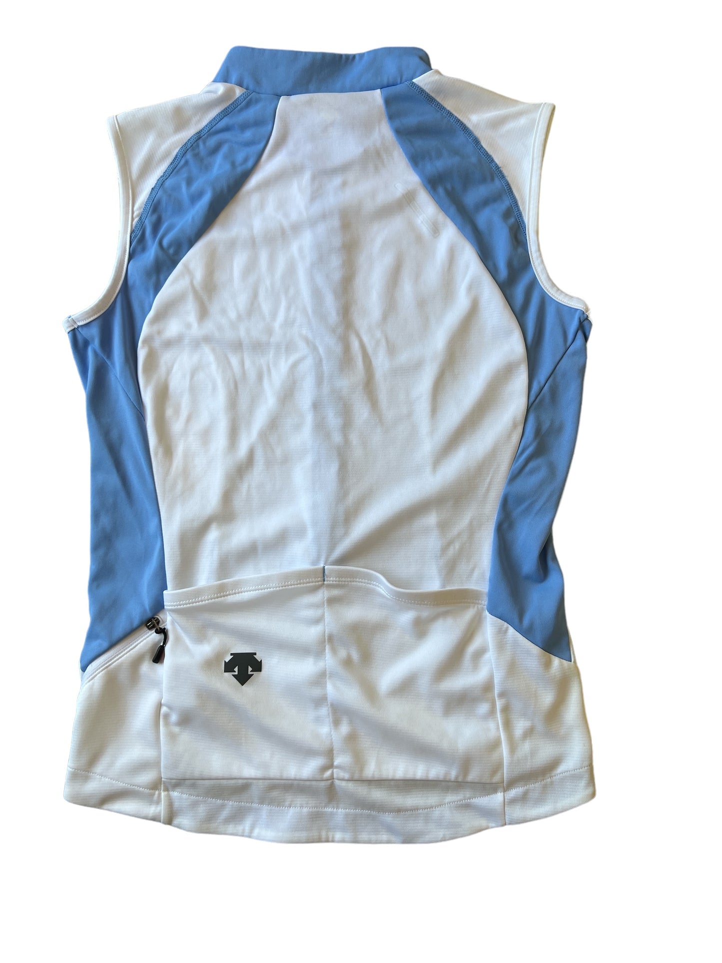 Descente Women's Icefil Sleeveless Jersey, White/Ice Blue, Medium