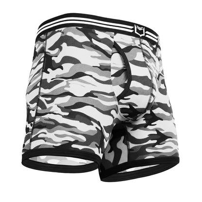 SHEATH 4.0 Polyester Camo Men's Pouch Boxer Brief 5"