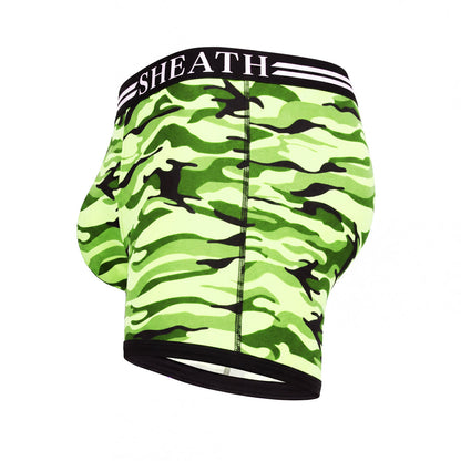 SHEATH 4.0 Polyester Camo Men's Pouch Boxer Brief 5"