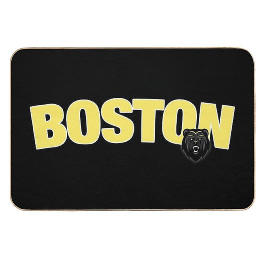Vintage Boston Hockey Bath Mat