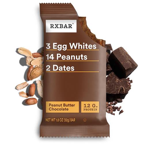 Rxbar Protein Bars, Protein Snack, Snack Bars, Peanut Butter Chocolate, 9.1Oz Box (5 Bars)