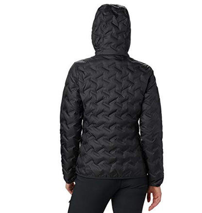 Columbia Women's Delta Ridge Down Hooded Jacket, Black, Large