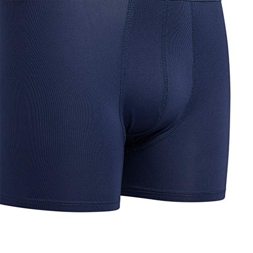 adidas Kids-Boy's Performance Boxer Briefs Underwear (4-Pack), Tech Indigo Blue/Grey/Vivid Red, Large