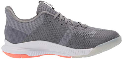 adidas Women's Crazyflight Bounce 3 Volleyball Shoe, Grey/FTWR White/Signal Coral, 13.5 M US