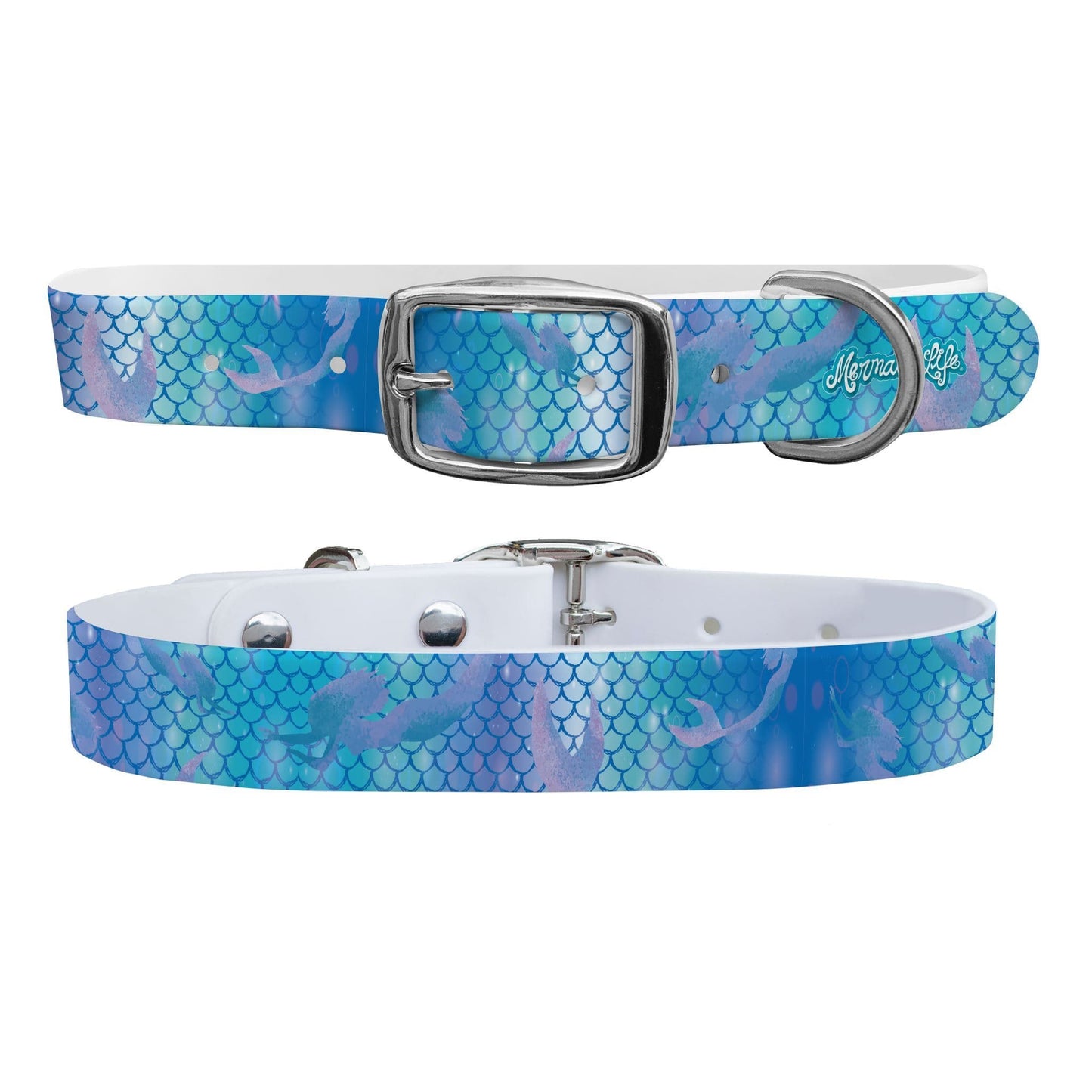 Mermaid Life - Hypnotic Scales Blue Dog Collar