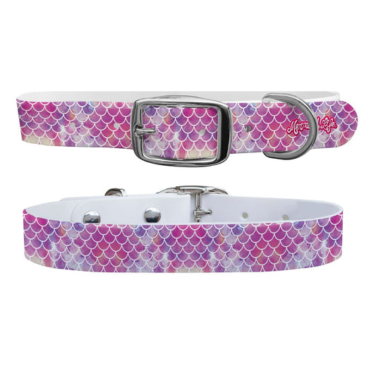 Mermaid Life - Hypnotic Scales Pink Dog Collar