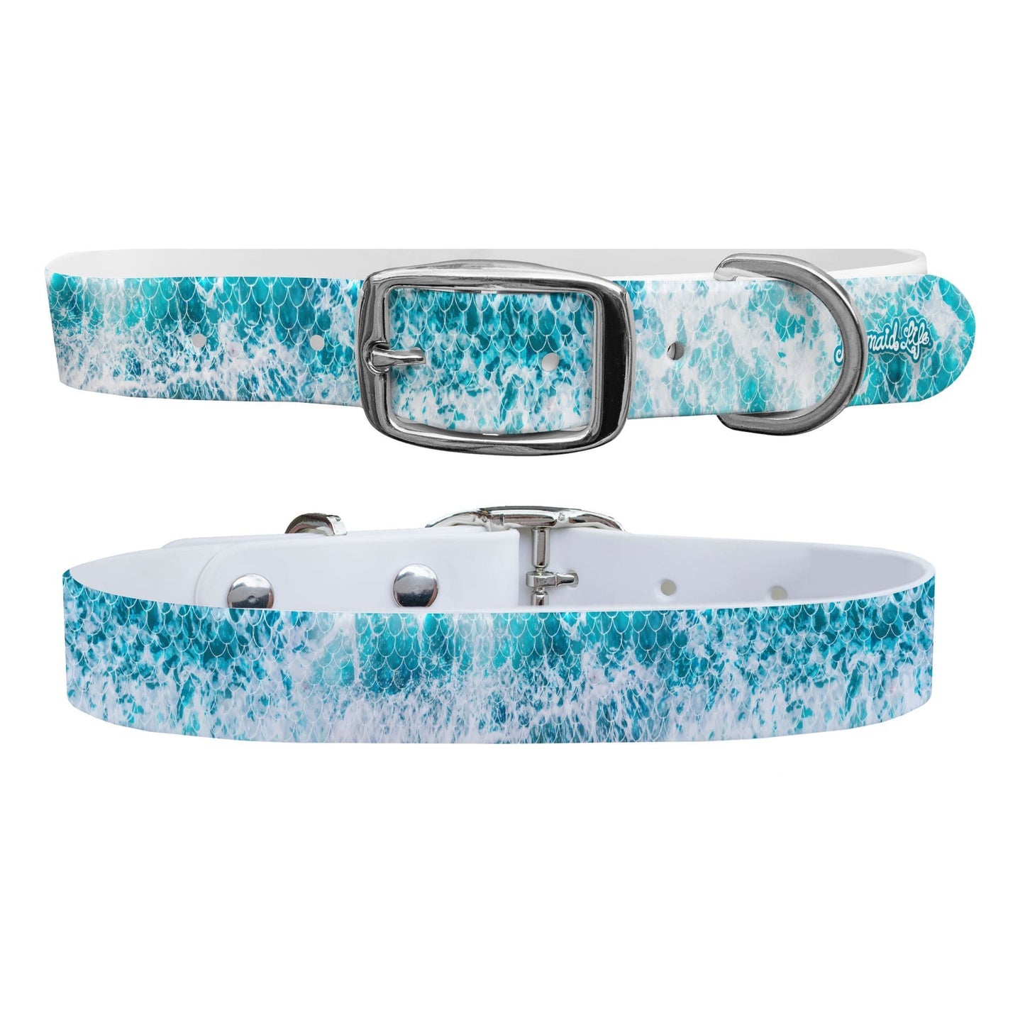 Mermaid Life - Ocean Waves Dog Collar
