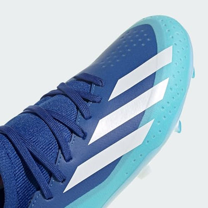 adidas Soccer X Crazylight.3 Firm Ground (Little Kid/Big Kid) Bright Royal/White/Solar Red 5 Big Kid M
