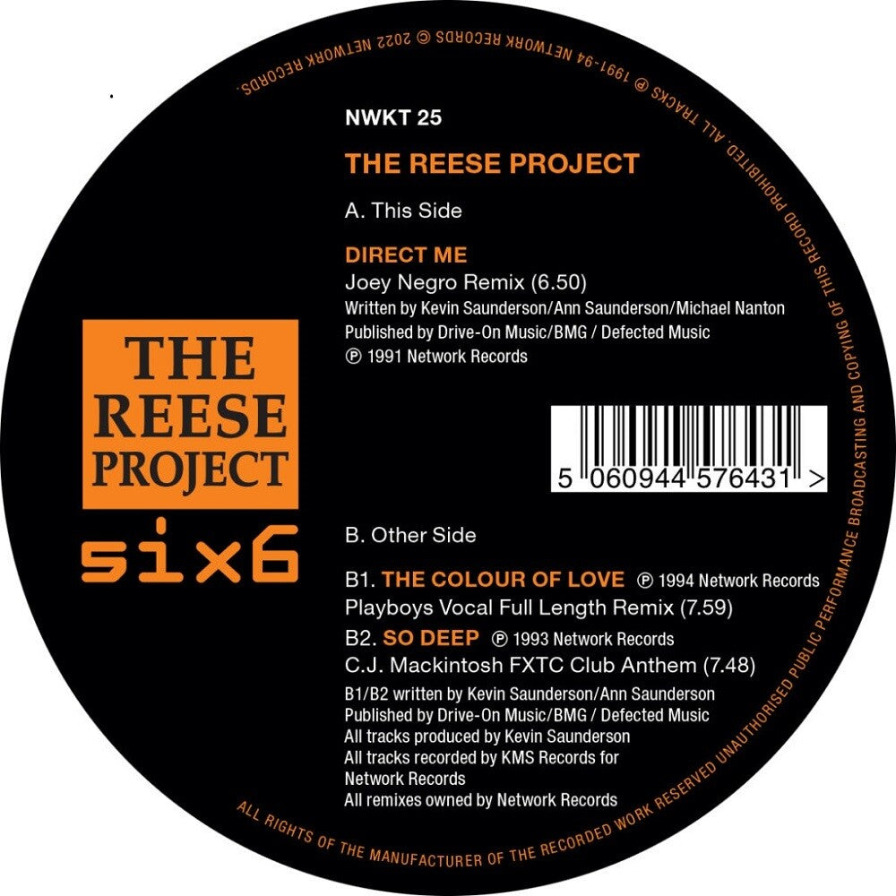 Reese Project - Remixes (Ep) [12" Vinyl]