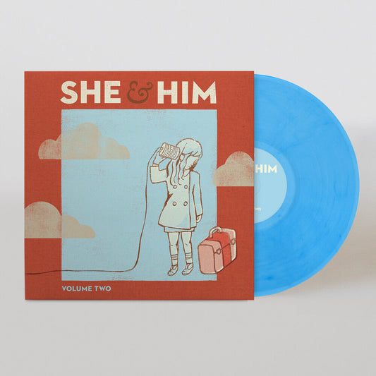 She & Him - Volume Two - Sky Blue (Blue) [Colored Vinyl] Vinyl Record
