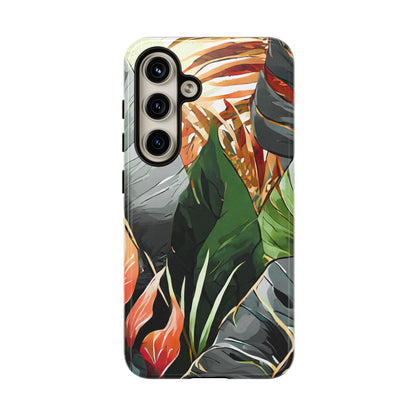Tropical Leaf Tough Phone Case