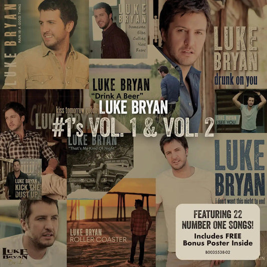 Luke Bryan - #’1’s Vol. 1 & Vol. 2 [2 CD] Music CD