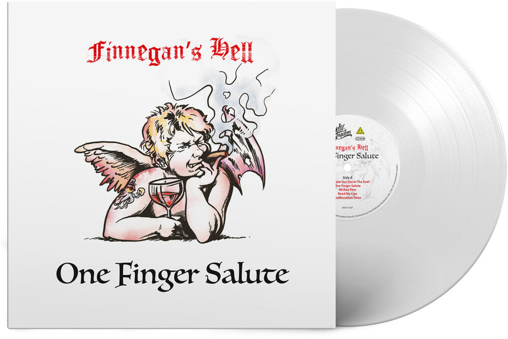 Finnegans Hell - One Finger Salute - White [LP] Vinyl Record