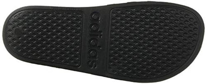 adidas Unisex Adilette Aqua Slides Sandal, Core Black/White/Core Black, 9 US Men