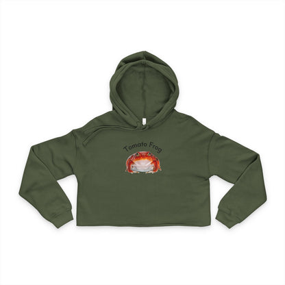 Tomato Frog Women's Cropped Fleece Hoodie