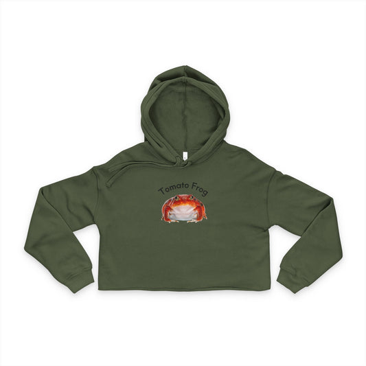 Tomato Frog Women's Cropped Fleece Hoodie
