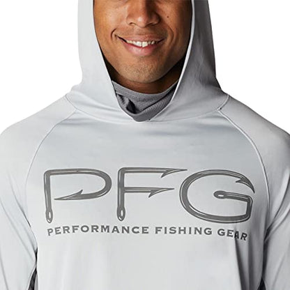 Columbia Men's Terminal Tackle Vent Hoodie, Cool Grey/City Grey, Medium