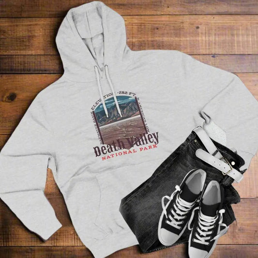 Death Valley National Park  Unisex Fit Fleece Hoodie Badwater Basin