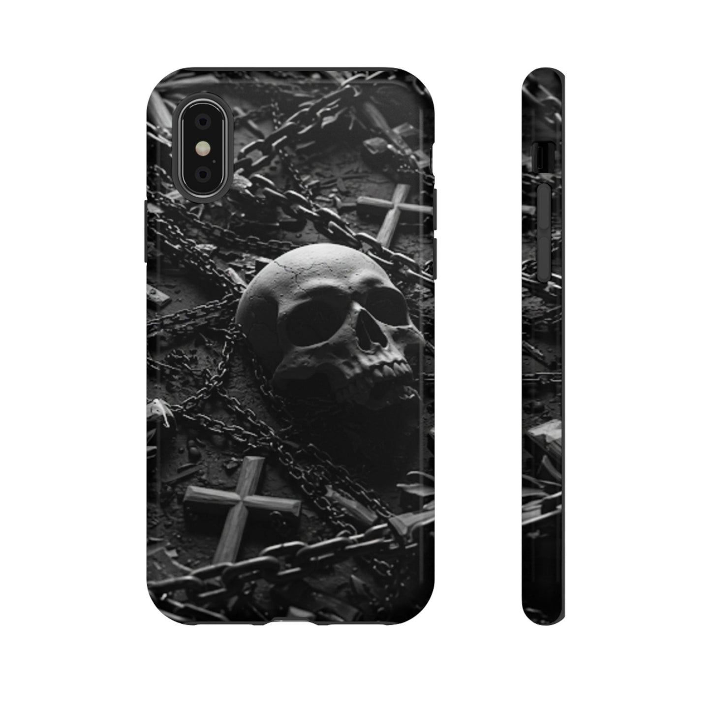 Gothic Skull Tough Phone Case
