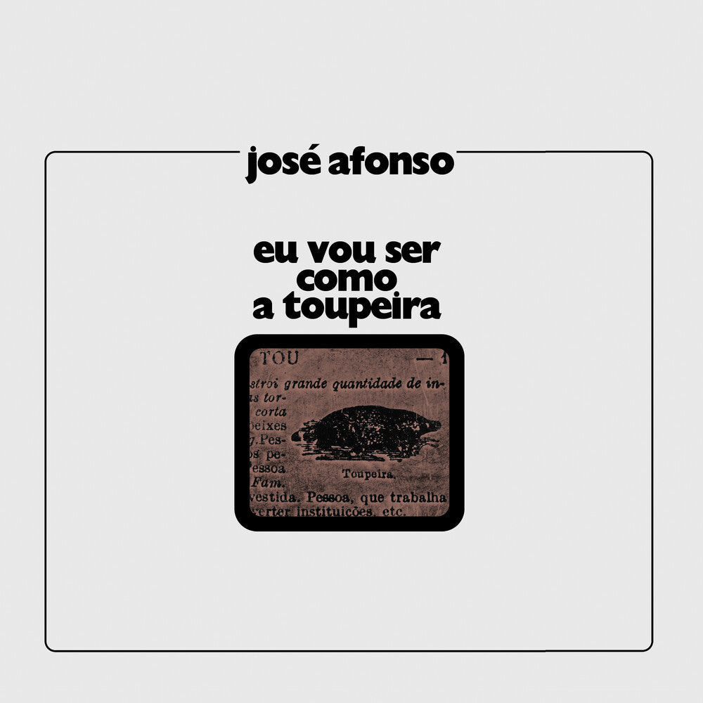 Jose Afonso - Eu Vou Ser Como A Toupeira [LP] Vinyl Record