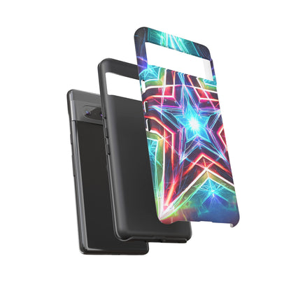 Neon Light Stars Tough Phone Case
