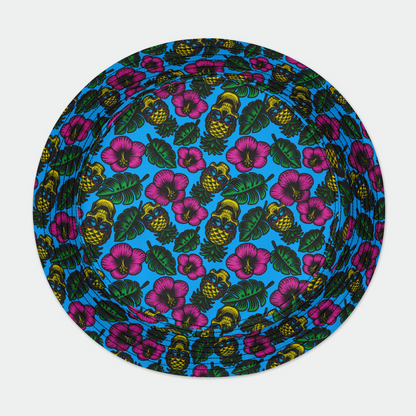 Pineapple Head Blue Bucket Hat