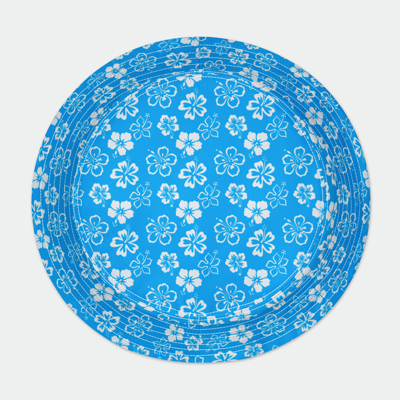 Rad Palm Blue Aloha Bucket Hat