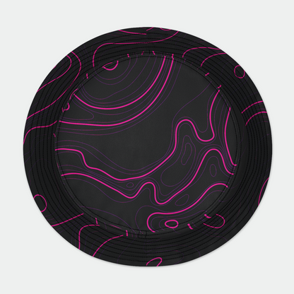 Rad Palm Black Pink Topo Bucket Hat