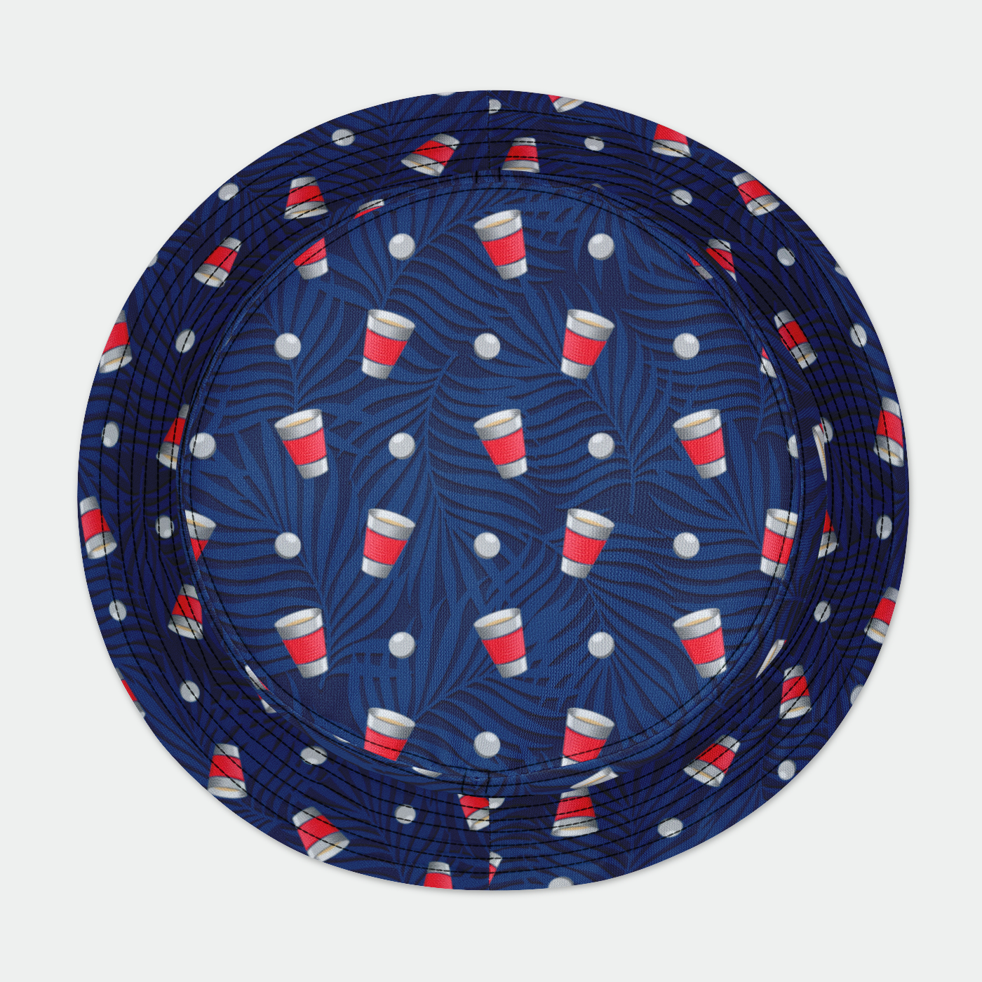 Rad Palm Beer Pong Bucket Hat