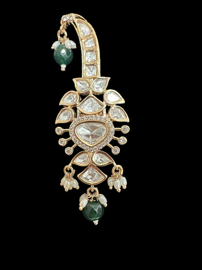 Polki sarpech / turban accessory / brooch ( READY TO SHIP )