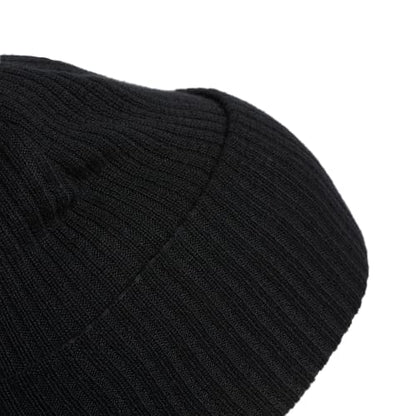 adidas Women's 4 Inch Cuff Fold Beanie, Black/White F22, One Size